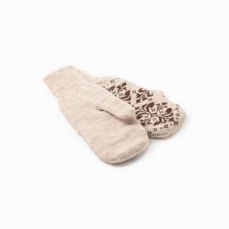 Double female mittens, the color of St. Beige, district 18-1