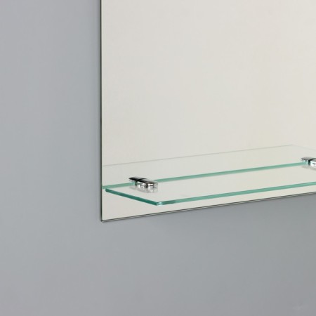 Mirror in a bathroom with a shelf, rectangular, 35 × 50 cm-2