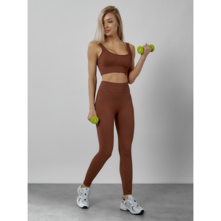Sports suit female, size 46, brown color-2