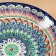 Largan Rishtan ceramics "Patterns", 33 cm, blue mix, deep