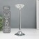 Summary metal, glass per 1 candle "Crystal bowl" d = 5 cm silver 9x9x27 cm