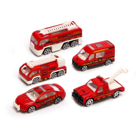 Game set "Fire Service", case, 5 metal machines-4