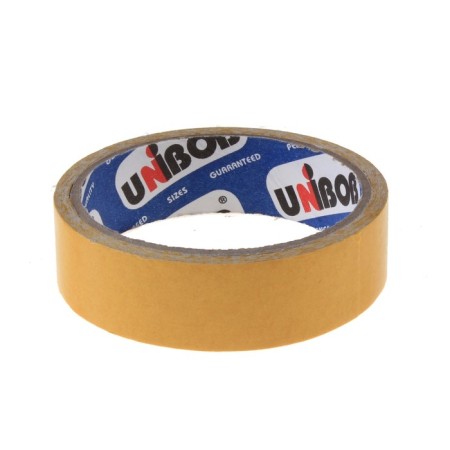 Adhesive tape Unibob, bilateral, fabric base, 25 mm x 5 m