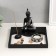 Garden of Zen Stones "Buddha Enlightenment" Sand white + candle 14x20x20 cm