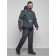 Ski costume male winter, size 50, dark gray color