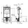 Installation Alcadrain AM101/1120-0001, for dry installation, installation height of 1.2 m