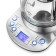 Electric kettle KitFort KT-6116, glass, 1.7 l, 2200 watts, backlight, silver