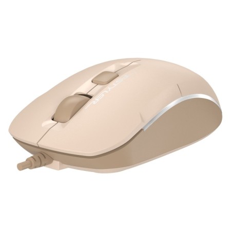 Mouse A4Tech FSTYLER FM26S Beige/Brown optical (2000DPI) Silent USB for a laptop (103385-1