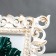 Photo frame plastic 10x15 cm "Rosary" gold 22x17 cm