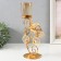 Summary Metal, glass per 1 candle "Flight Hummingbird" d = 4.7 cm, gold 15.5x9x27.8 cm