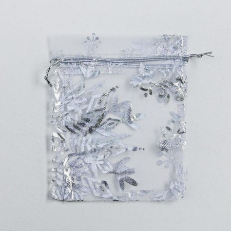Bag gift organza “Happy New Year!”, 10 x 12 cm +/- 1.5 cm, New Year-2