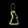 The reflective element "Rabbit silhouette", bilateral, 3.3 × 6 cm, color mix