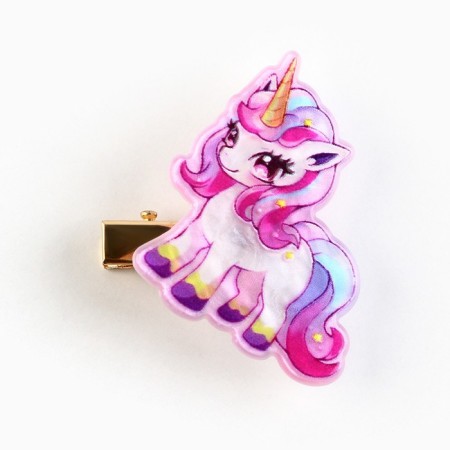 Hair hairpin -spinning "Unicorn", 4 x 3 cm-2