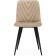 STULL OF A METALLARCASA RALF Metal/Velor, Black/Beige 44x53x83 cm