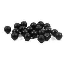 Feeder bead Namazu Soft Beads, PVC, D = 7 mm, round, black 20 pcs.