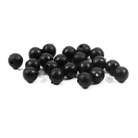 Feeder bead Namazu Soft Beads, PVC, D = 7 mm, round, black 20 pcs.