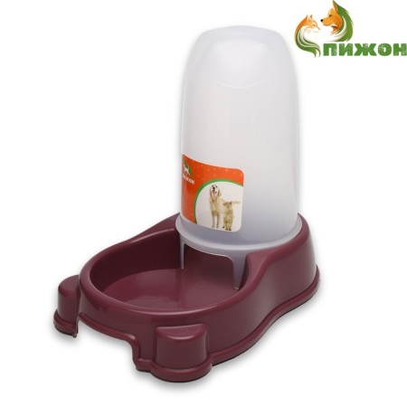 Auto feeder 1.5 l, 27 x 18 x 25 cm, burgundy