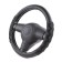 The steering wheel “Autoprofi”, eco-leather, 2 voluminous inserts for grip, black/gray, size m, 37-39 cm