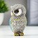 Souvenir Polystone "Seven Gray Filin with blue wings" NR 7 pcs 9.8; 9; 8.4; 7.3; 6.7; 6; 5.5 cm