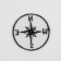 Thermal appliance "Wind Rose", 4.9 × 4.9 cm, black color