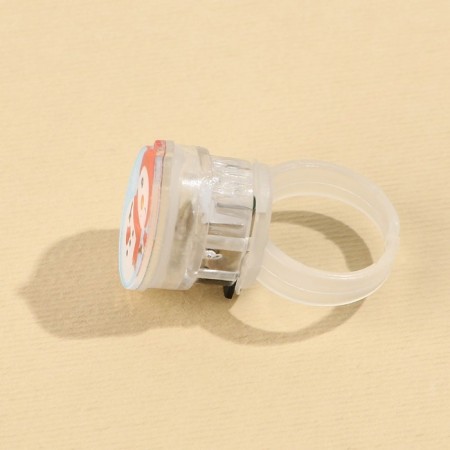 Ring with a twinkle "Snowman" 3x3x3 cm-1