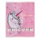 Notebook of 48 sheets in the Unicorn cage, cover coated cardboard, matte lamination Soft Touch, foil, mix