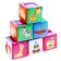 Set of soft cubes "objects", color mix