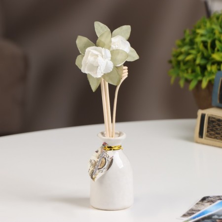 A gift set with a diffuser "Vase with a flower", the aroma of coffee, "wealth of aroma"-5