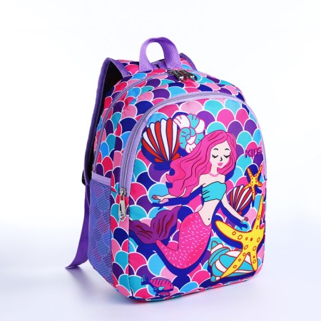 Baby backpack on lightning, purple color