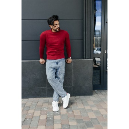 Jumper male ise, size 56, red color-3