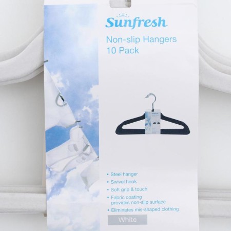 Clothing shoulders, size 46-48, flocked coating, price per pcs, white color-6