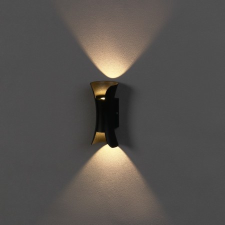 Facade lamp "Elegant", FSD-091, 6 W, 3000K, IP65, 220 V, Metal, Black-1