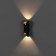 Facade lamp "Elegant", FSD-091, 6 W, 3000K, IP65, 220 V, Metal, Black