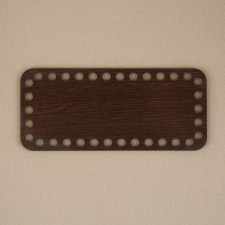 Donce for a bag, rectangular, 18 × 8 cm, brown color
