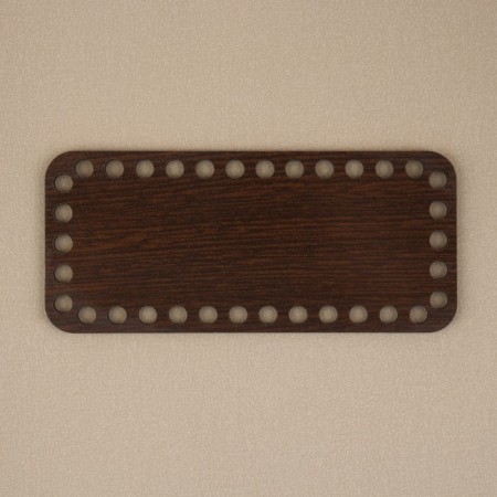 Donce for a bag, rectangular, 18 × 8 cm, brown color