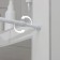 Universal cornice, sliding 70-120 cm, white color