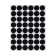 Avant-Gard protective stickers for furniture black, 125 pieces