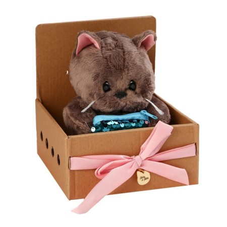 Soft toy "Fashionista Marta", cat, 25 cm-9