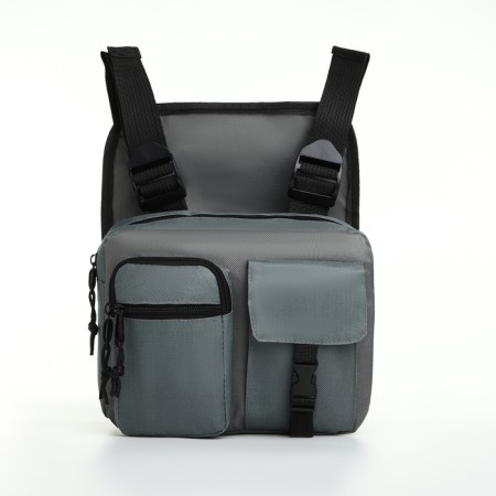 Babberry bag on lightning, 2 external pockets, color gray color-1