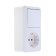 Combined Kuntsevo Block Optima 8064, 1 key, with salary, white