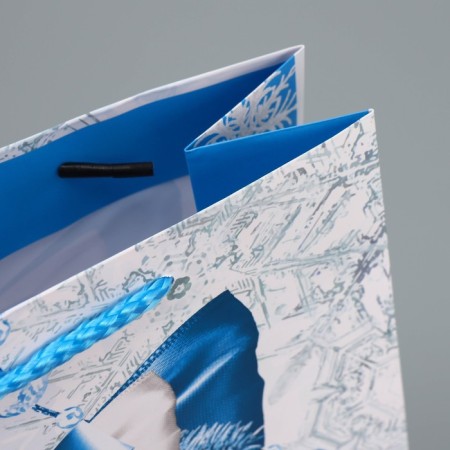 Laminated vertical "Snow History", ML 21 x 25 x 8 cm, New Year-6