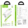Network charger HOCO C103A, 2 USB, 2.1 A, built -in Lightning cable, 1 m, white