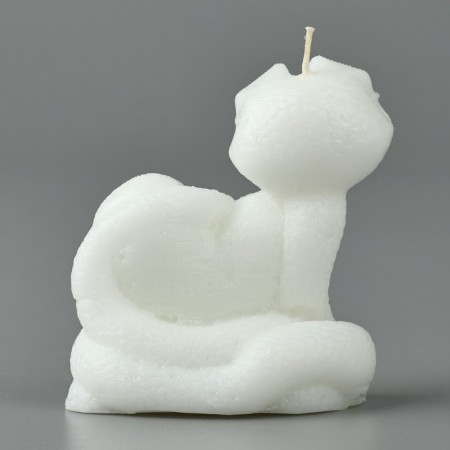 New Year 2025! Interior candle “New Year's collection: snake cutie”, white, 69 x 61 x 36-4