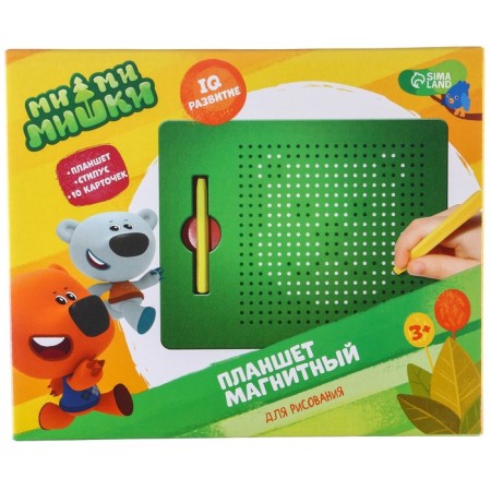 The training tablet “Magnetic drawing: mi-mi-Mimka”, 380 holes, green color-9