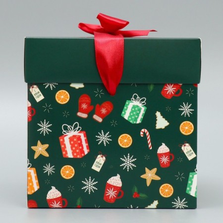 Folding box "New Year's sweets", 15 x 15 x 15 cm, New Year-4