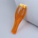 Fingers massage, 14.5 × 3.8 × 3.2 cm, 2 videos, orange color