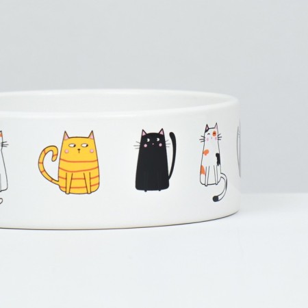 Ceramic "Kotsy" bowl 300 ml 12.5 x 4.5 cm, white-4