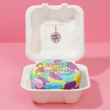 A set for a bento-trap with a candle, confectionery packaging “Make a desire”, 15.4 x 15.2 x 8.8 cm