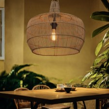 Ceiling Lamp from the rattan 