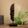 Mask "BU" on a stand, Albezia 20x10x45 cm